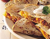 Green Chili Pork Quesadillas