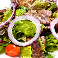 Grilled Lamb Loin and Goat Cheese Salad: Main Image